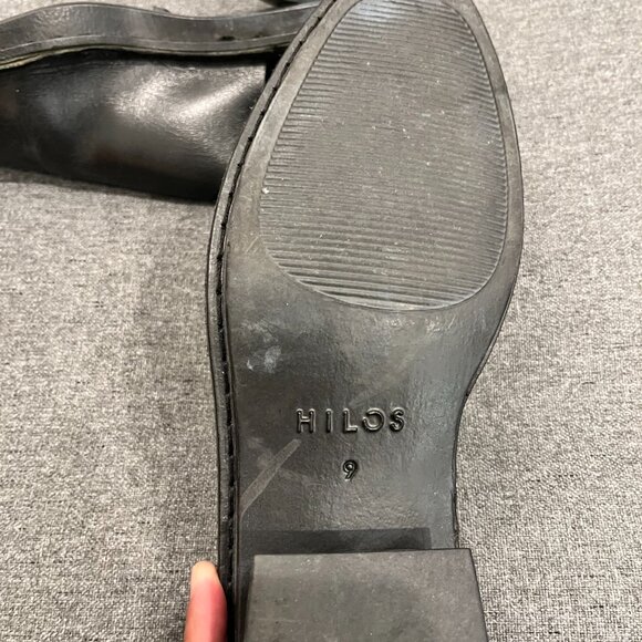 Hilos Women Aurora Black Handcrafted Slingback Mules Size 9 - Picture 7 of 10